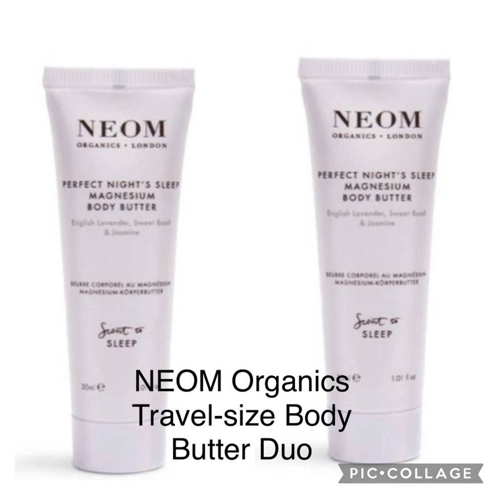 Sealed Lot of TWO travel-size NEOM Organics Body Butter 1.01 oz each)